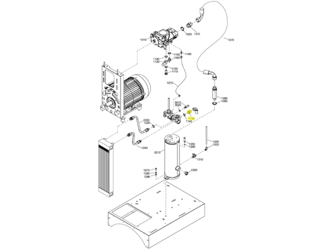 Quincy Compressor 0571003576 Nipple Pipe Fitting