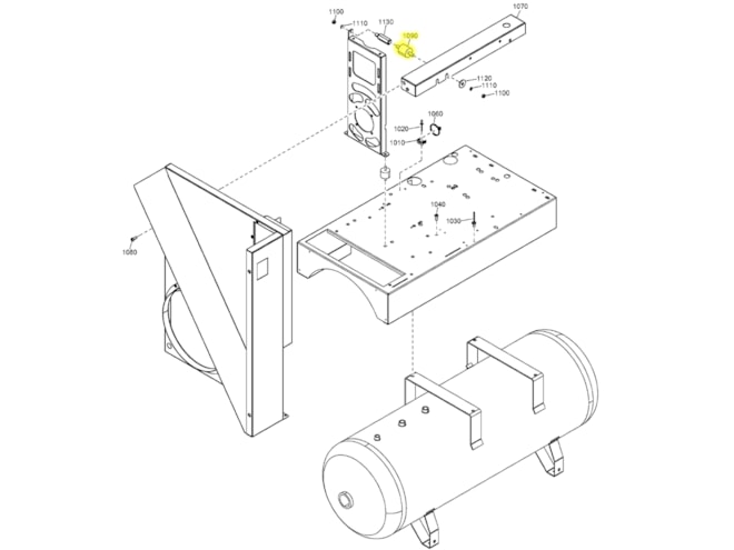 Quincy Compressor 0392110015 Vibration Pad