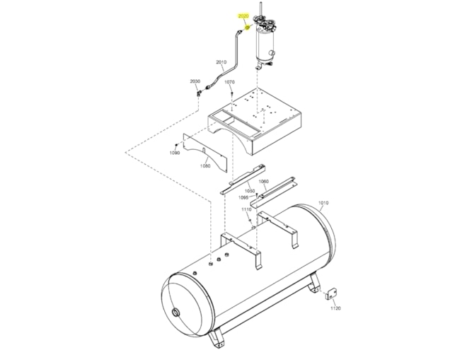 Quincy Compressor 0580001540 Nipple Hexagon Pipe Fitting