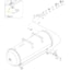 QGS5 & QGS7.5 Tank Timer Drain - 0266211200 Hexagon Nut is highlighted