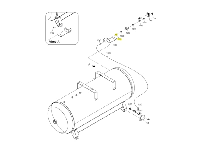 Quincy Compressor 0570701729 Bulkhead Coupling