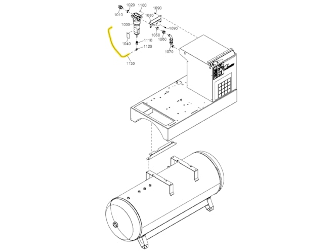 Quincy Compressor 0070600268 Plastic Tube